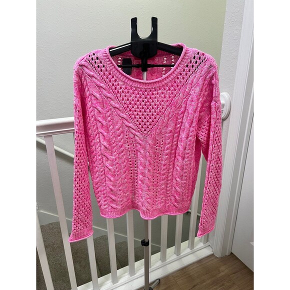 Lilly Pulitzer Pink Knit Sweater Size Large - Picture 1 of 9